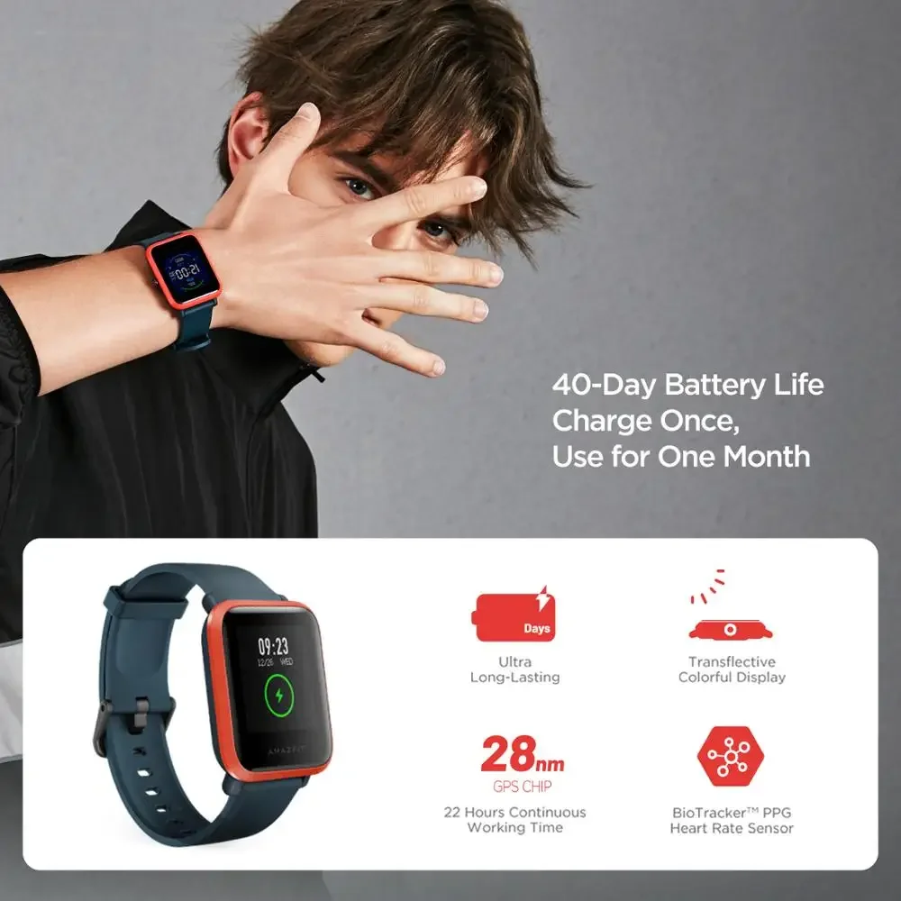 Фото Смарт-часы Amazfit Bip S, 5 АТМ, GPS №4
