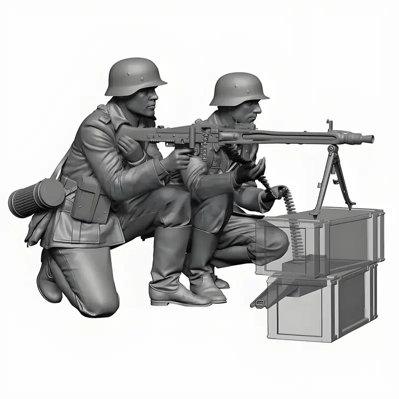 1/35 модель из смолы солдатская фигурка GK-2 сборная GM Gunner бесцветная и