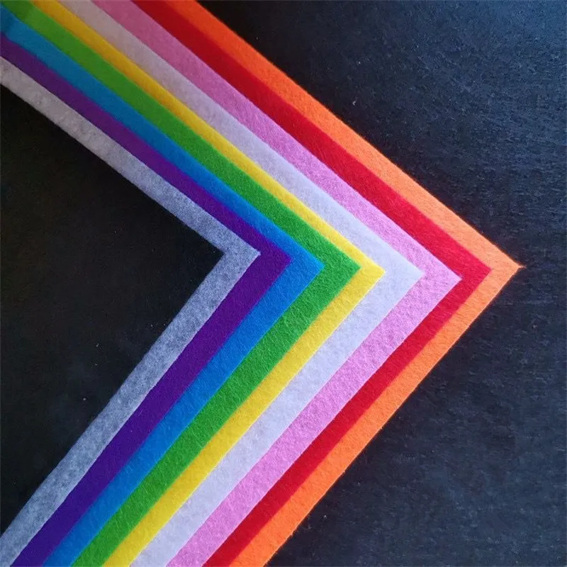 40 Шт. Набор Фетровых Тканей Для Рукоделия 15x10 См Diy Нетканый Материал Полиэфирная