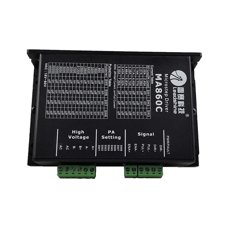 2-фазный шаговый драйвер Leadshine MA860C вход 36–80 В переменного тока 1 8–7 2 А двигатель