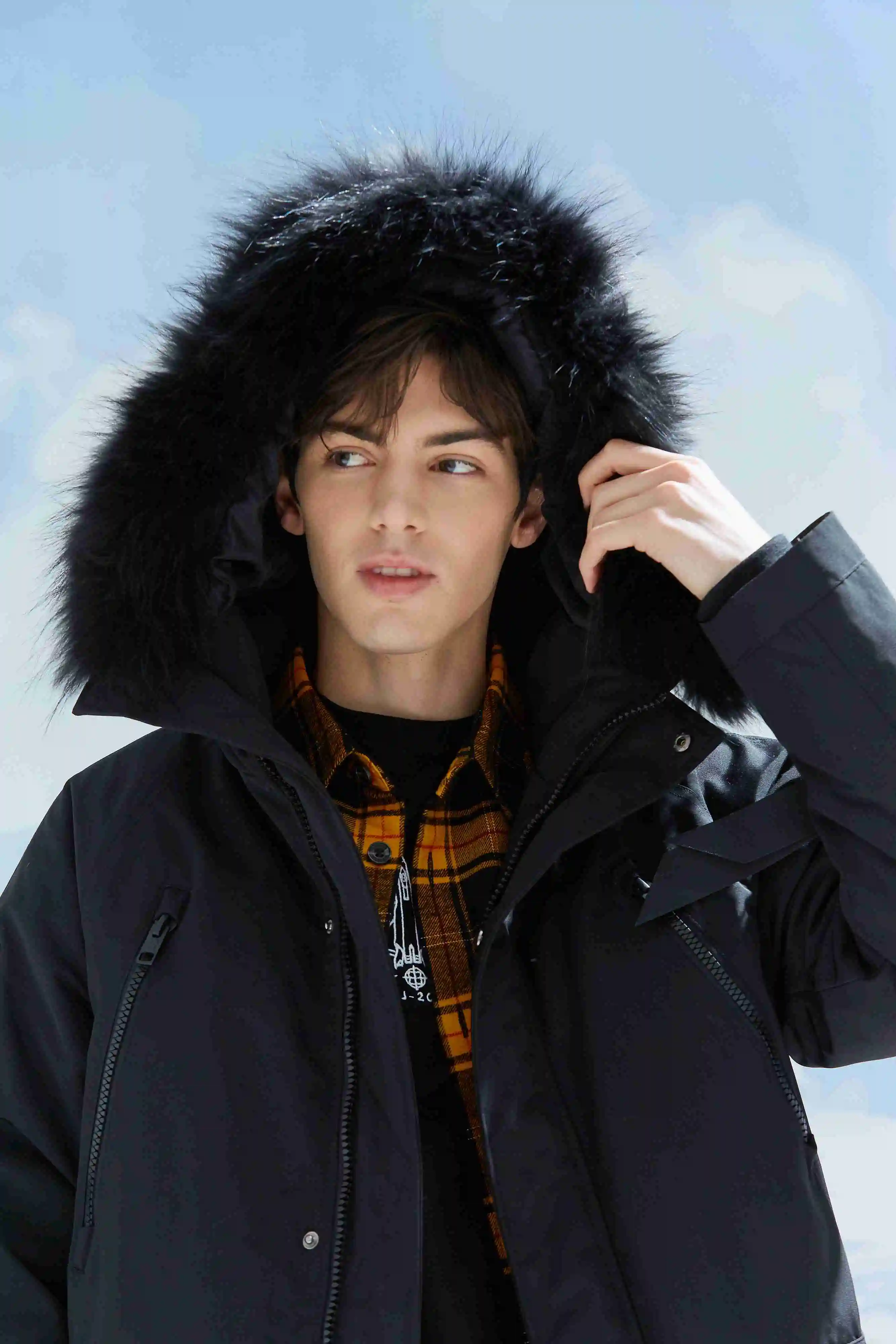 Metersbonwe Long DownJackets Men Winter  Hooded Thick Winter Down Coat Male Solid Fashion Overcoat Outerwear Warm Brand Clothing