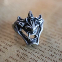 vintage antique dragon skull skeleton rings for man teenagers finger accessories hip hop punk rock culture ring jewelry gifts