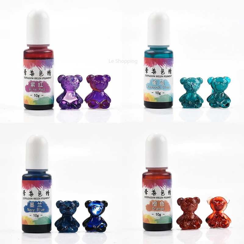 

Цветной кристаллический клей, изысканное ручное окрашивание, растушевывание краской, спиртовые чернила, 3D Тонер-пигмент, яркий и удобный цв...