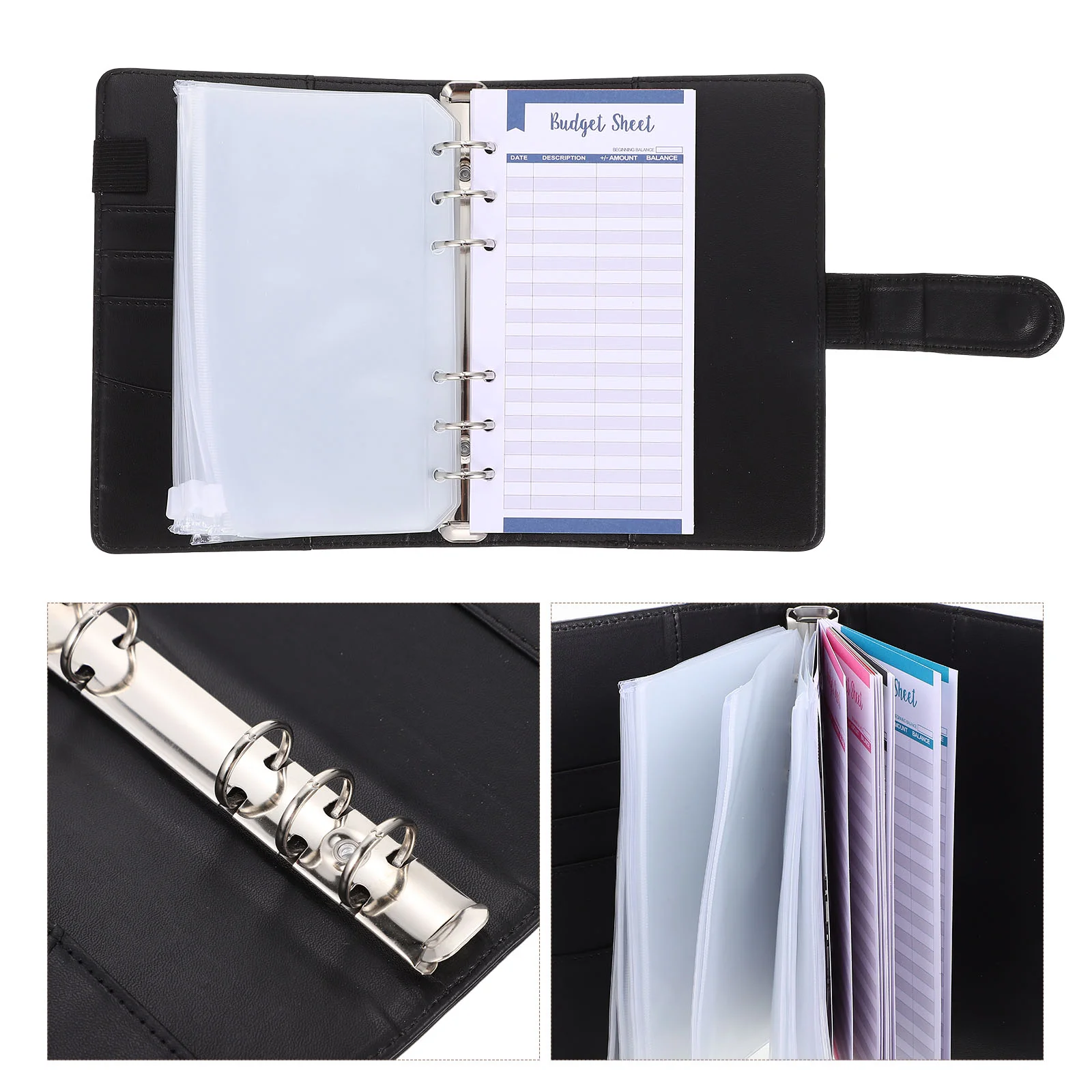 

Binder Budget Money Cash Envelopes Book Organizer Savingbudgeting Planner A6 Zipper Notebook Envelopenotepad Pockets Pouches