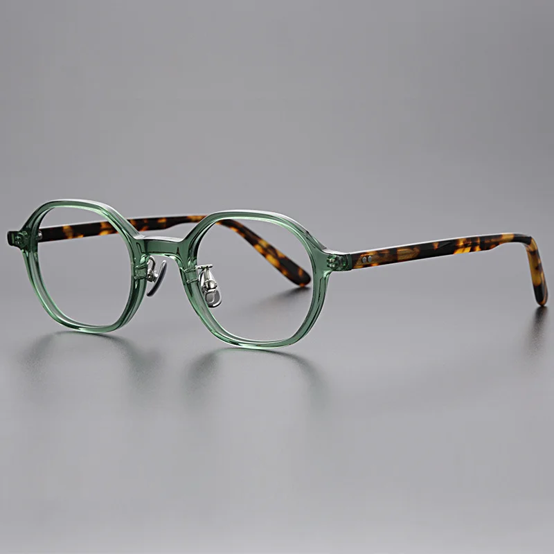 Designer Brand Japanese Hand-made Polygonal Acetate Glasses Frame Ultra-light Eyeglasses Frames Literary Style