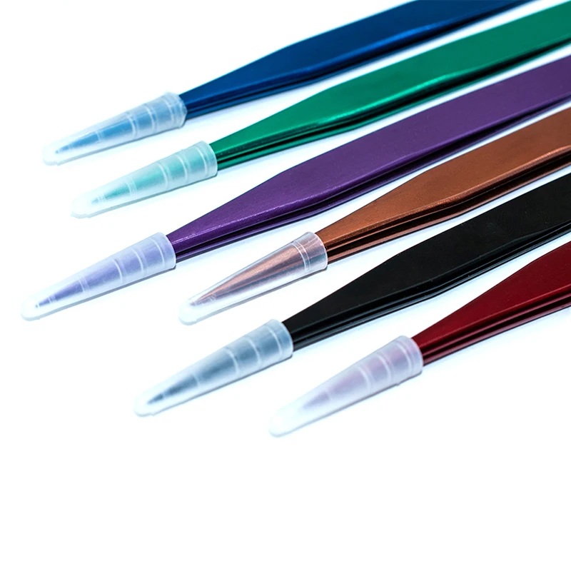 

10 шт., силиконовые щипцы для наращивания ресниц