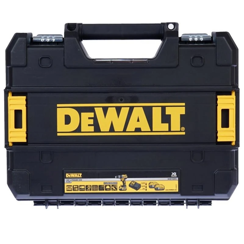Дрель-шуруповерт аккумуляторная DeWalt DCD796P2 (2 Li-Ion батареи напряжение 18В 2 скорости