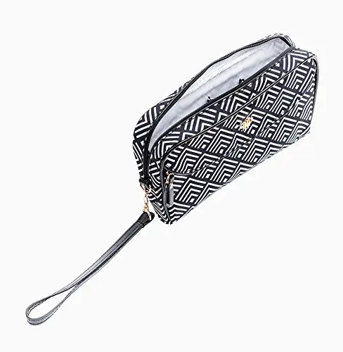 Clutch Makeup Travel Organizer Lipstick Beauty Case Wristlet - Mod Diamond