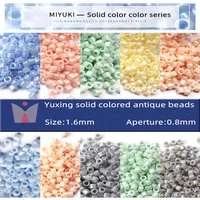 1 6mm miyuki yuxing solid color colored antique beads diy earrings tassel accessories imported from japan