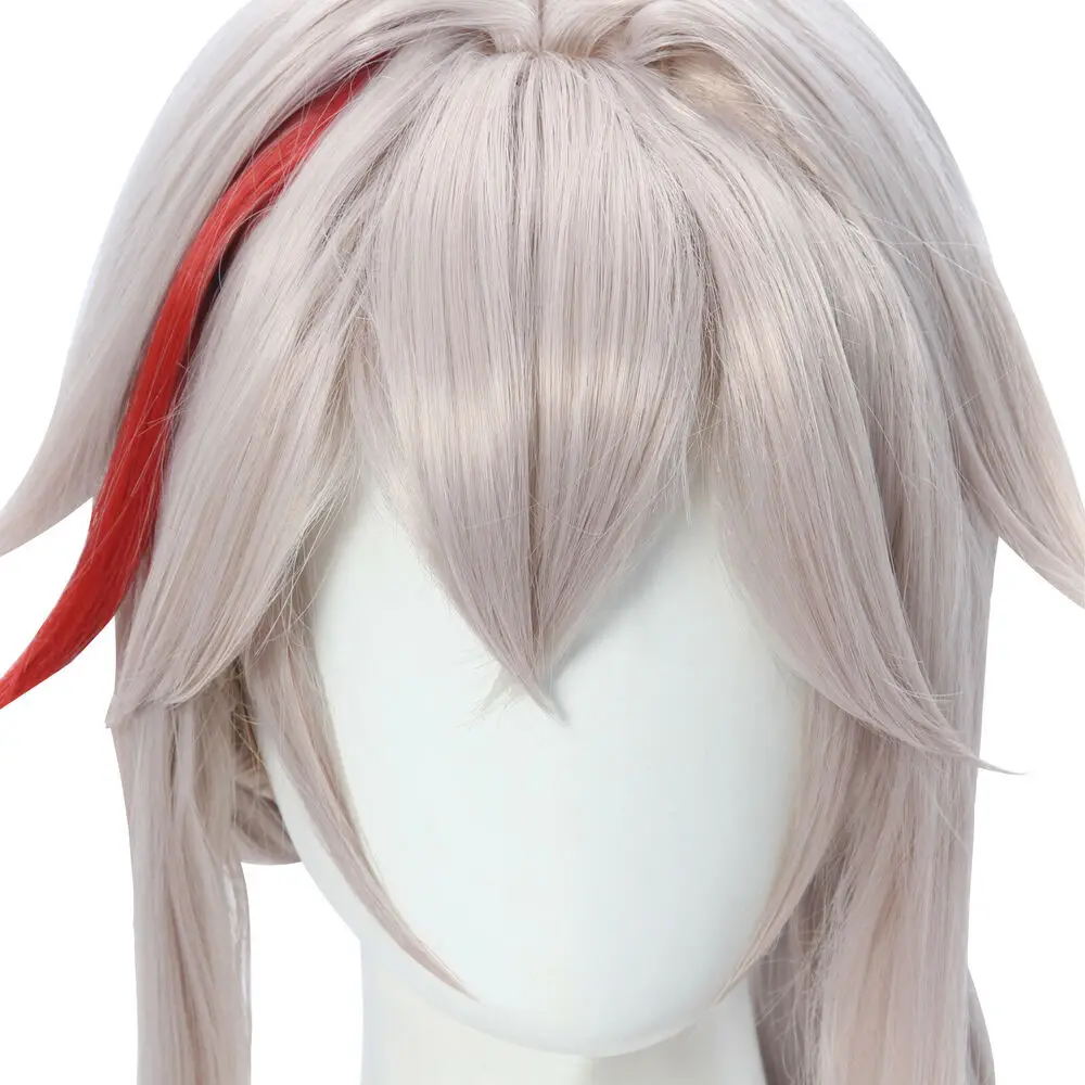 Genshin Impact Kiry Kazuha Косплей Парик Игра Серый для Хэллоуина