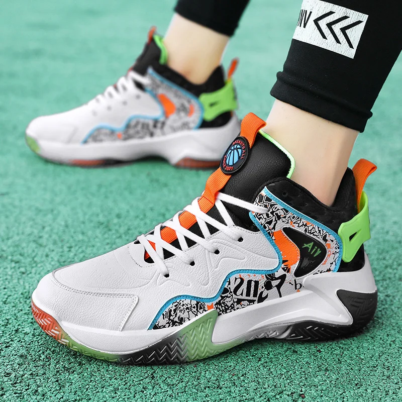 New Men's Basketball Shoes High-Top Sneakers Male Cushioning Light Comfortable Shoes Athletic Training Sport Chaussure Homme