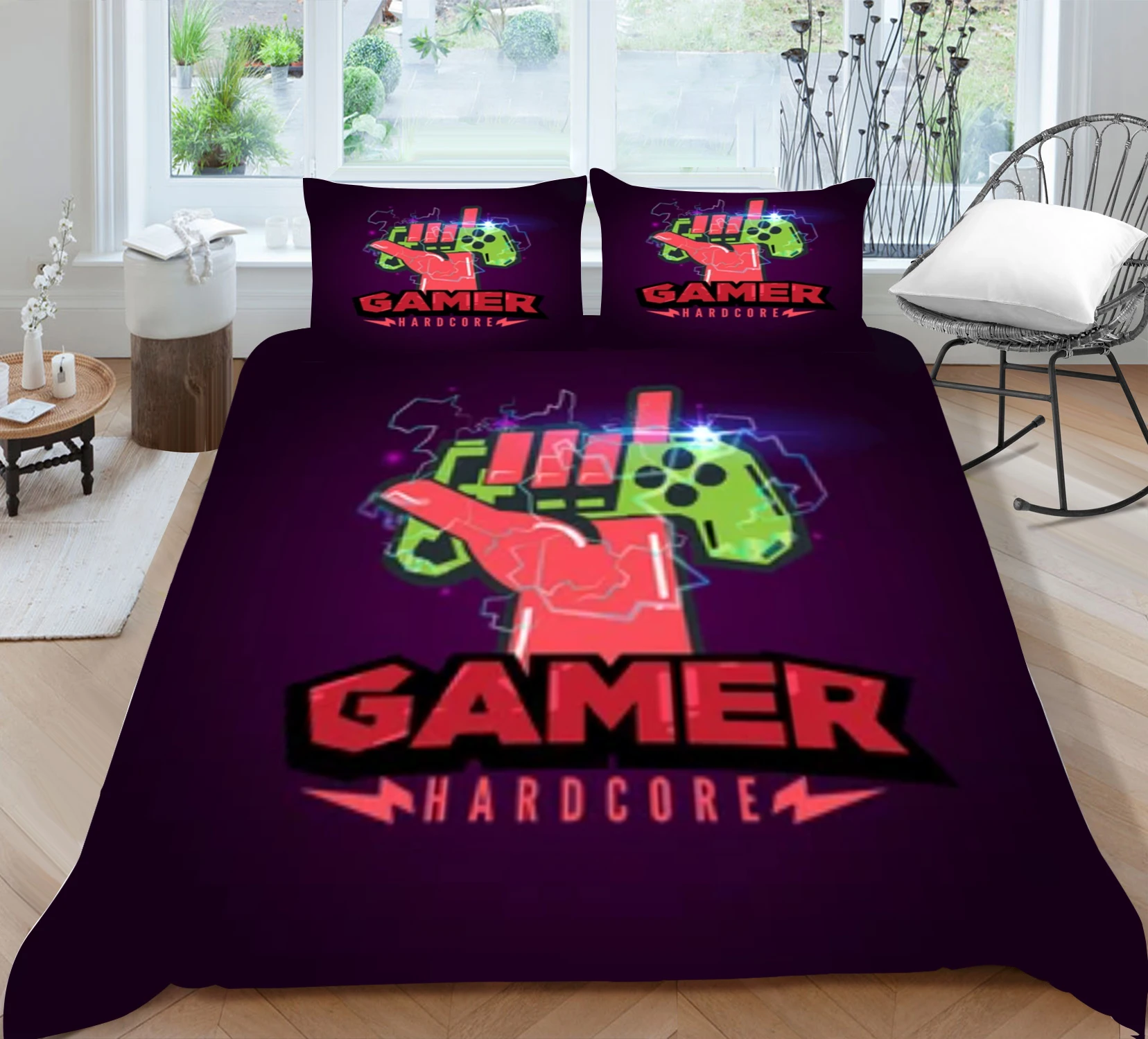 

Hot Sale Bed Linens 2/3pcs 3D Digital Gamer Printing Duvet Cover Sets 1 Quilt Cover + 1/2 Pillowcases US/EU/AU Size