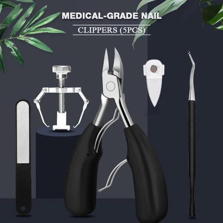 

5 Pcs/ Set Medical-Grade Nail Clippers Podiatry Nail Clippers Nail Correction Nippers Clipper Cutters Dead Skin Dirt Remover