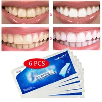 6pcs teeth whitening strips gel dentistry tools bleach removes plaque stain tooth bleaching brighten cleaning teeth whitener