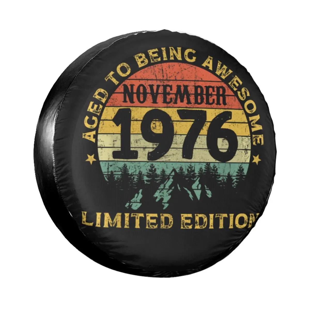 

Legends Awesome Born In November 1976 Spare Tire Cover Case Bag Pouch for Jeep Birthday Gift Car Wheel Protectors Accessories
