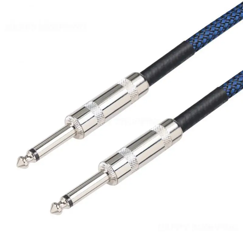 

Noise Reduction Guitar Cable Nylon Audio Cable Male-to-male Bass Electric Box Cable Audio Adapter Compatibility Video Cables Aux