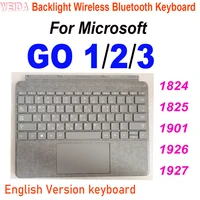 new backlight wireless bluetooth keyboard for microsoft surface go go 1 go 2 go 3 wireless bluetooth touchpad keyboard tablet
