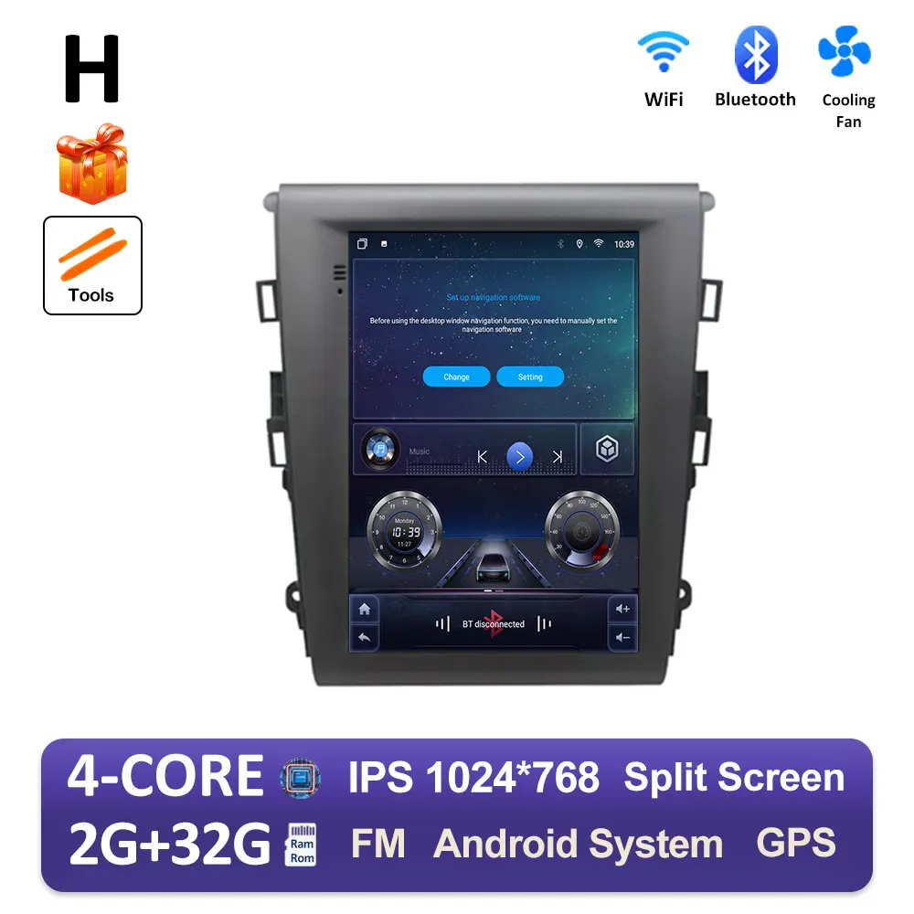 

Для Ford Mondeo Fusion MK5 2013 2014 2015 2016-2018 аксессуары GPS-навигация Android OS беспроводной Carplay Bluetooth головное устройство