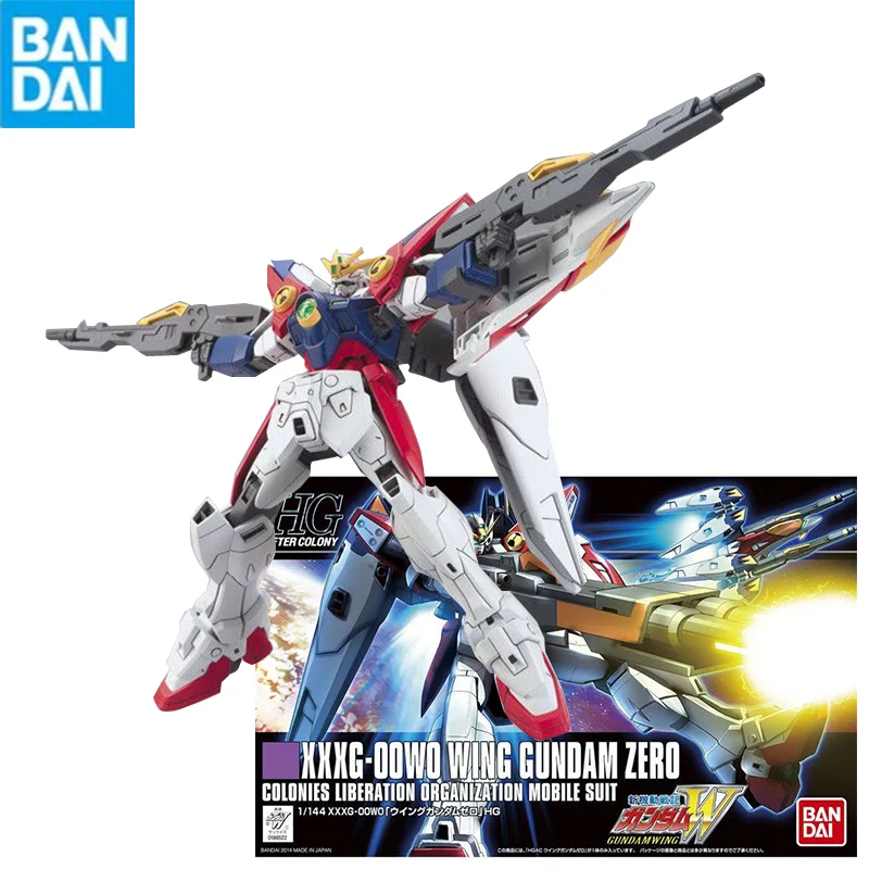 Bandai Gunpla Hgac 174 Hg 1/144 Xxxg-00W0 Wing Gundam Zero Сборная модель подвижных соединений высококачественные коллекционные модели в подарок