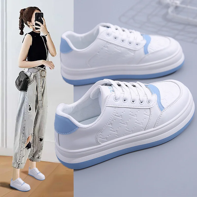 

Little white shoes women 2022 new spring women's shoes ins low top shoes women's breathable thick soled casual single shoes L16