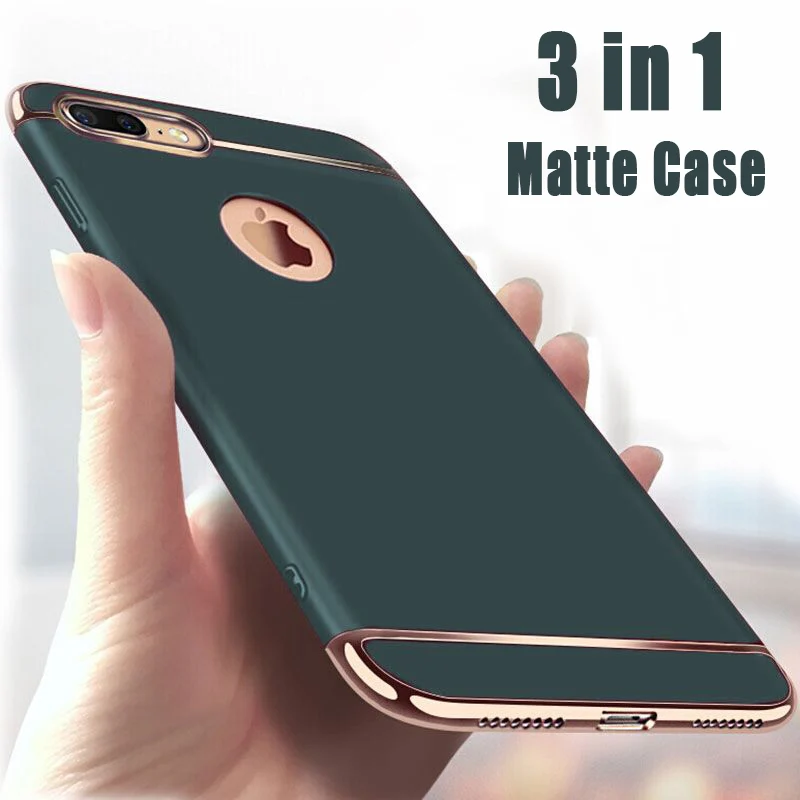 Роскошный 3 в 1 чехол с покрытием для iPhone 14 13 12 11 Pro Max Mini PC Матовый Жесткий iphone 5s 6 6s 7 8