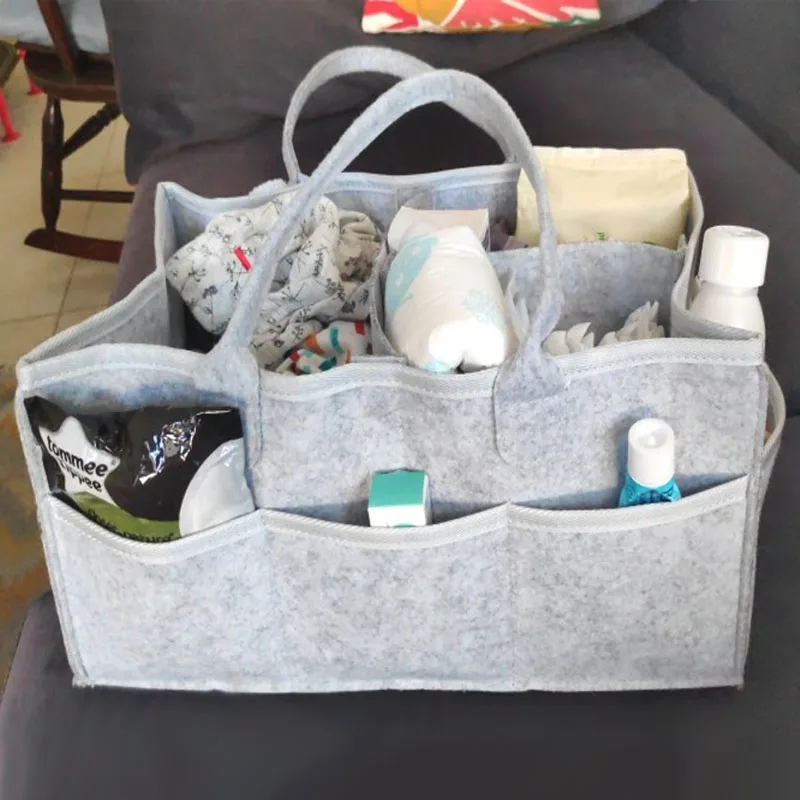 Mummy Nappy Bag Baby Diaper Organizer Portable Hand Bag Nursery Essentials Storage Bins Mather Outdoor Travel Storage Basket enlarge