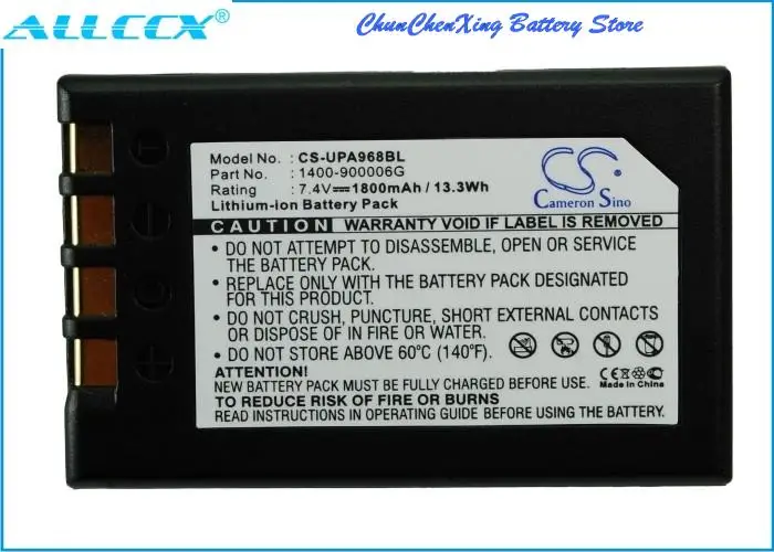 

Cameron Sino 1800mAh Battery 1400-900006G for Unitech PA968II