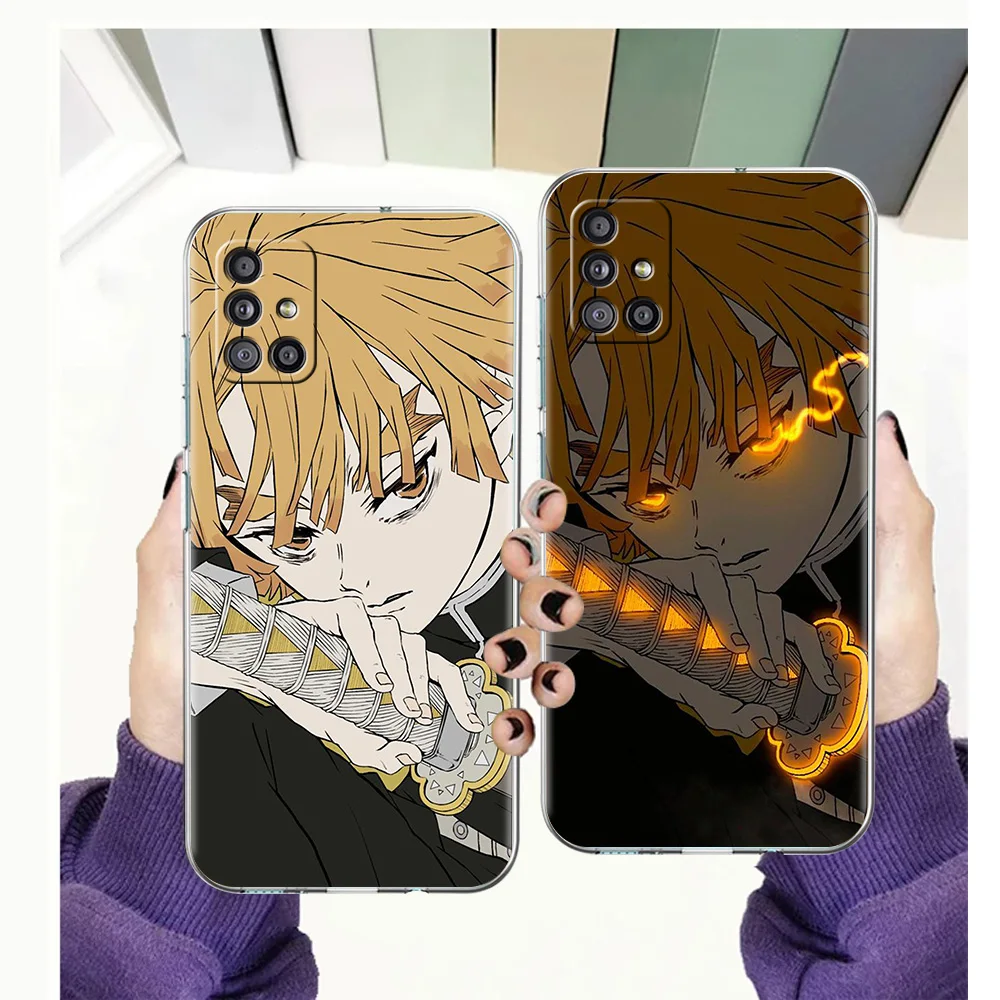 

Kimetsu No Yaiba Case for Samsung Galaxy A13 A22 A32 A52 A72 A51 A71 A11 A31 A41 M31 A01 A21S 5G Transparent Silicone Shell TPU