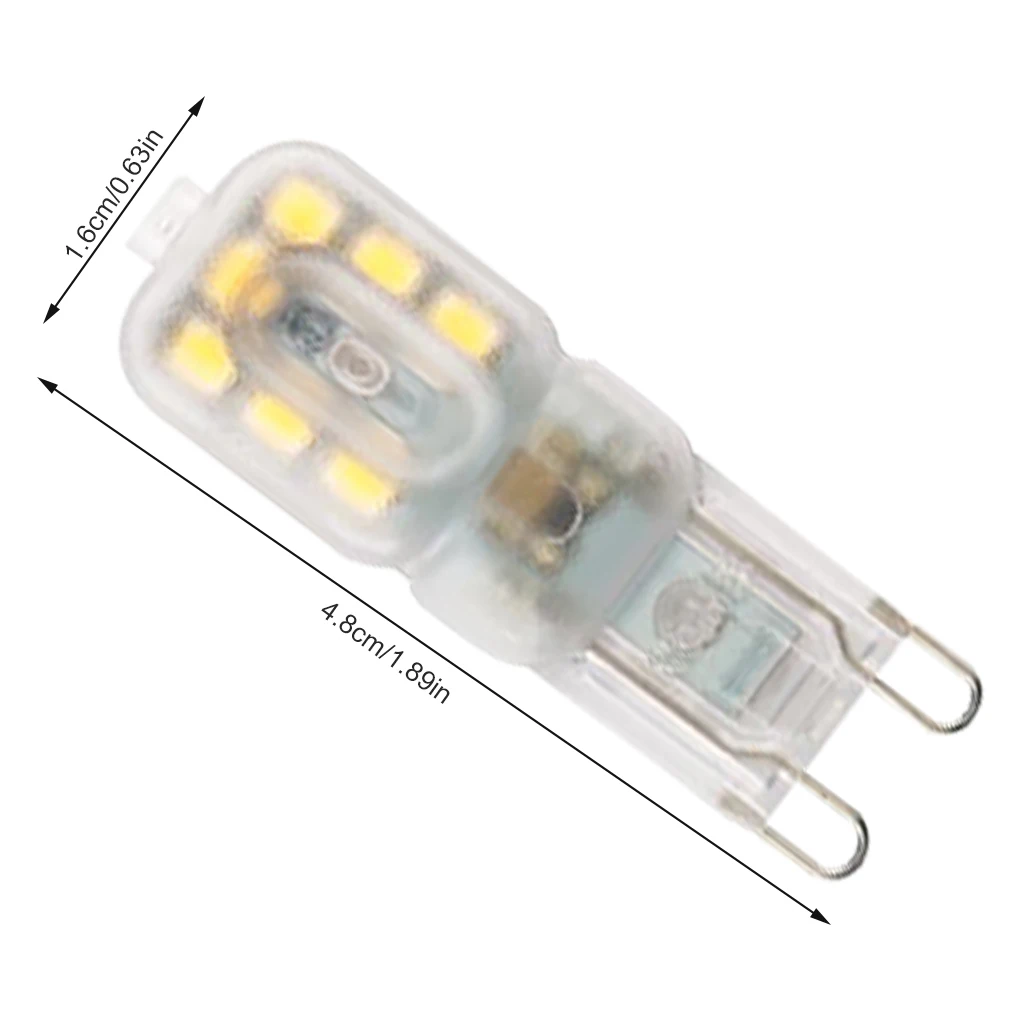 

Комплект из 2 светодиодсветильник ламп-кукурузы с регулируемой яркостью, 360 градусов, G9, энергосберегающие, с теплым и холодным белым светом,...