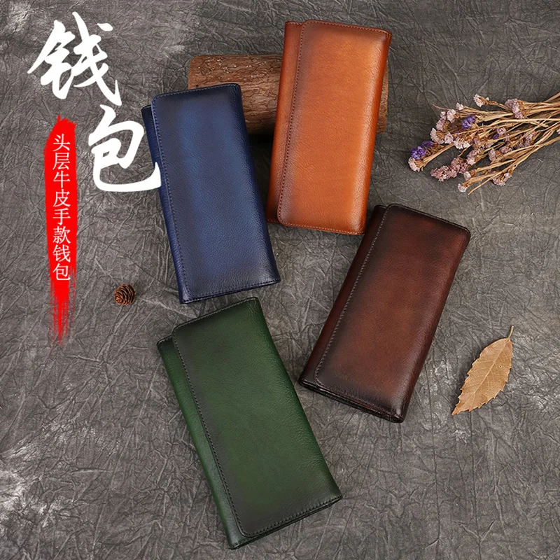Timeless Ladies Leather Wallet - First Layer Cowhide, Multifunctional Features for Everyday Use