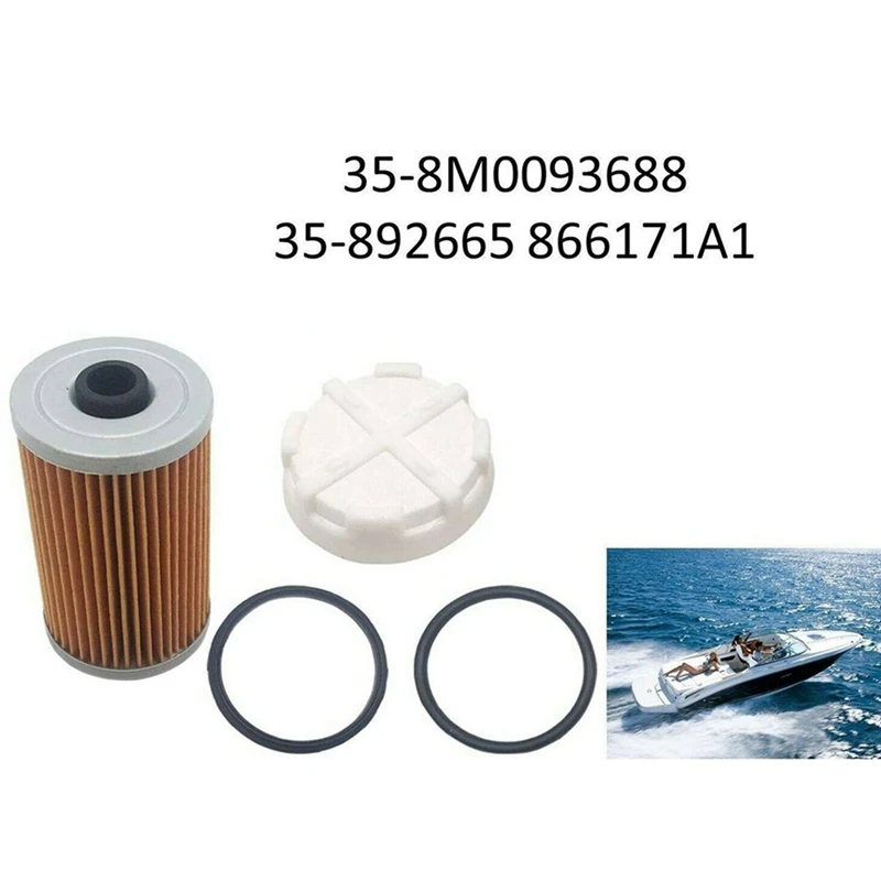 Комплект топливных фильтров для Mercury Marine Quicksilver Gen 35-8M0093688 35-866171A01 35-892665 18-7977 12 шт.