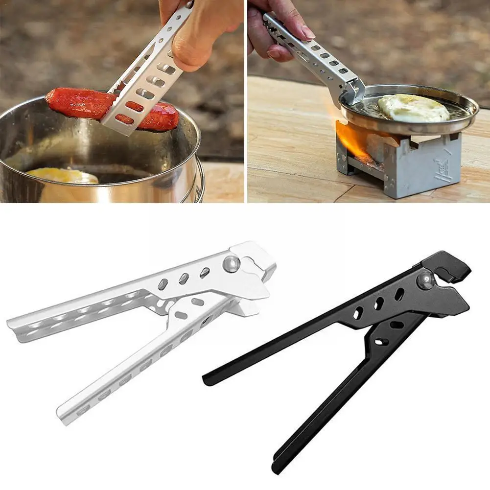 

1pc Pot Clip Pot Pan Bowl Gripper Aluminum Alloy Camping Clamps Outdoor Grill Handle Cookware Holder Clip Picnic Anti-scald T3N3