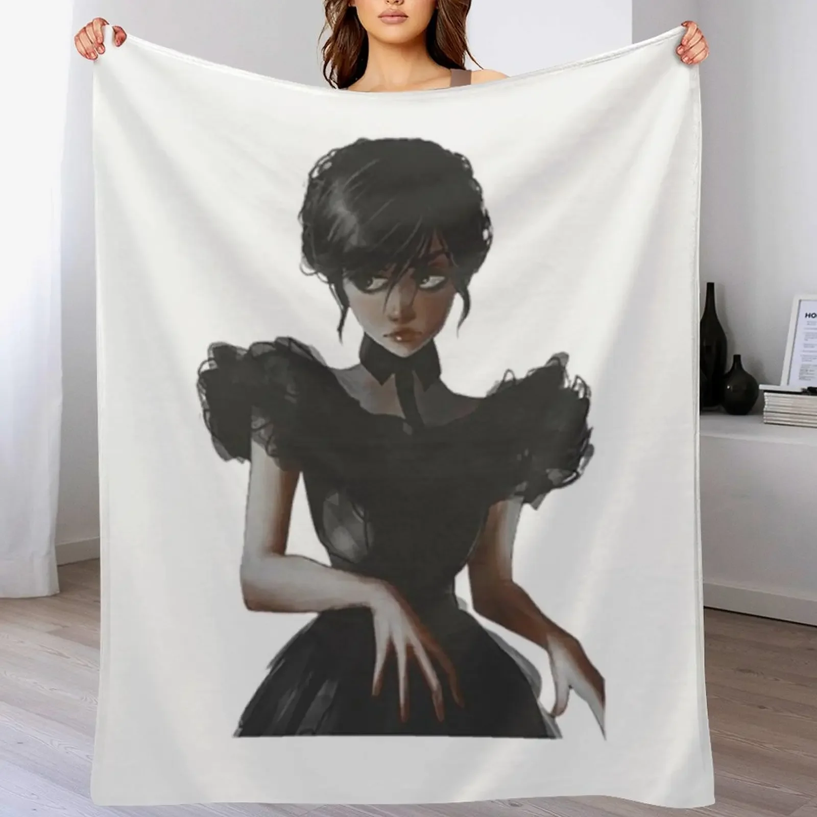 Среда Аддамс Дженна Ортега nevermore wenclair Ночные навесы Цифты Плед