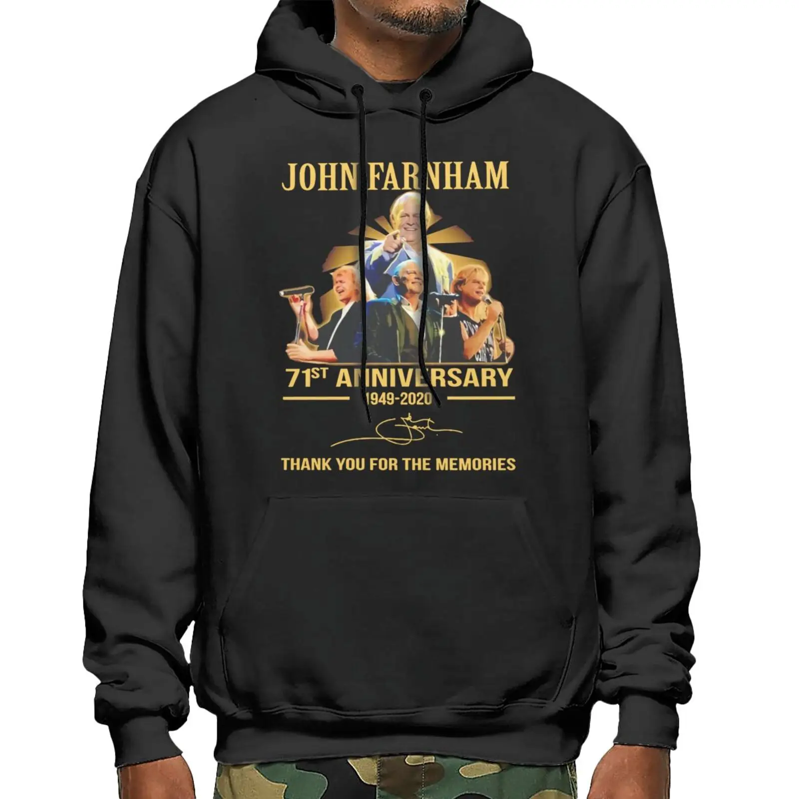 

John Farnham 71St Anniversary 1949 2020 Sweatshirts Hoodies Hoodie With Zipper Man Sets Oversized Hoodie Cosplay Tracksuit Men