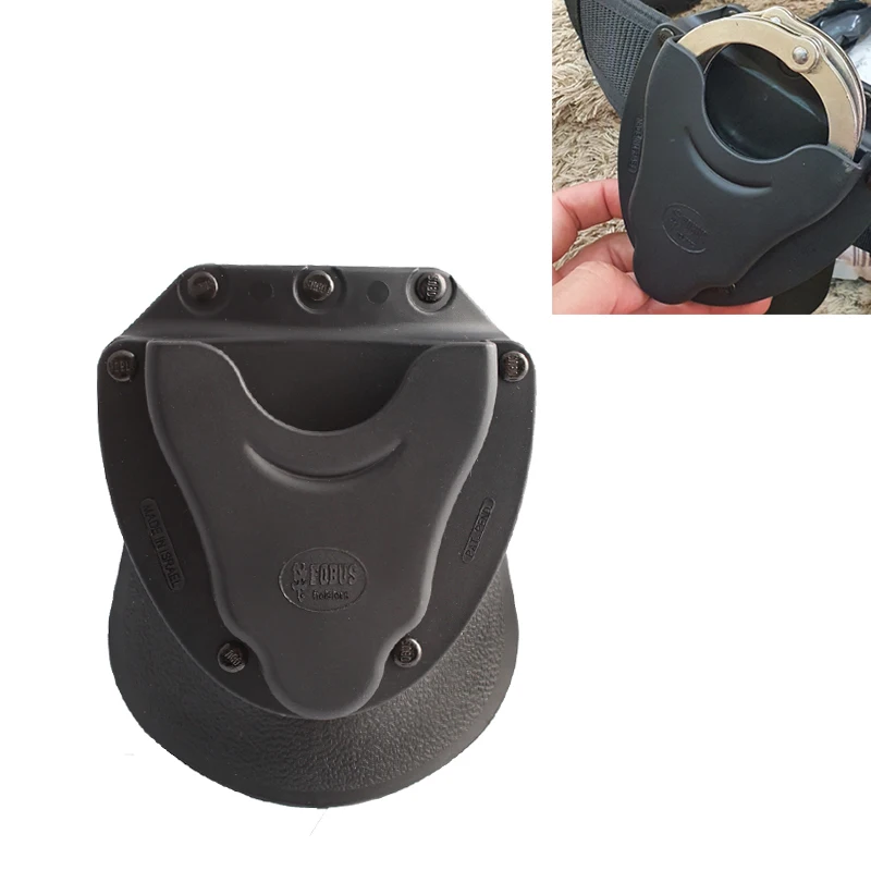 

Tactical ABS Plastic Handcuffs Police Holster Conceal Handcuff Case Holster Hunting Accessories Pattern Handcuff Case Belt