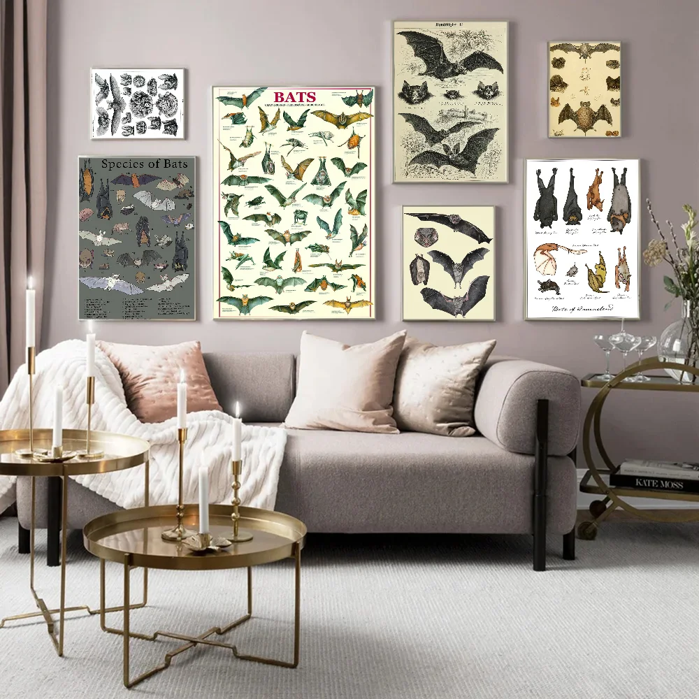 Самоклеящиеся наклейки летучая мышь искусство фотообои для комнаты бара кафе