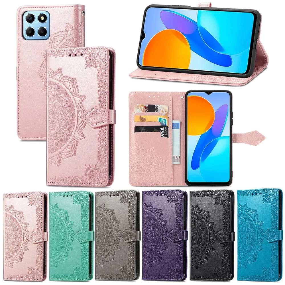 

for Huawei Honor X8 5G Case Cover coque Flip Wallet Mobile Phone Cases Covers Sunjolly for Huawei Honor X8 5G Cases