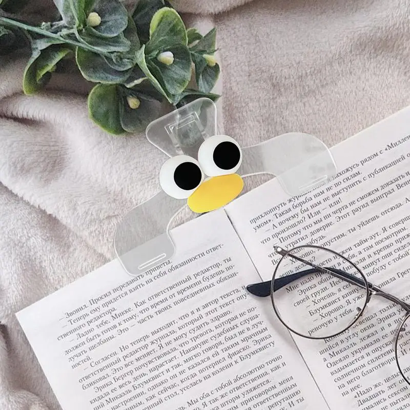 Прозрачный зажим для маркера страницы подходящий музыкальной закладки скрепка