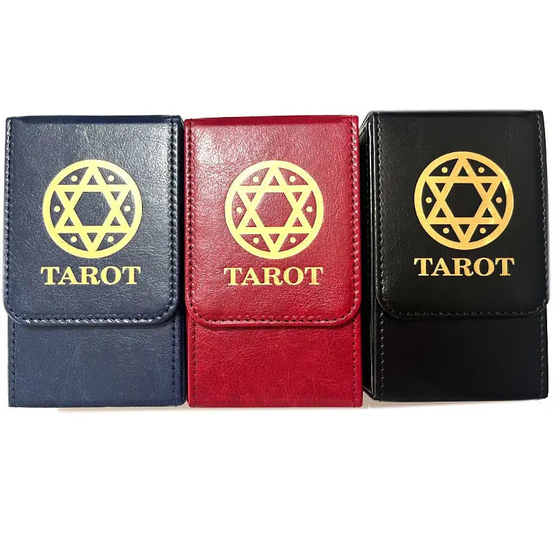 

Футляр для хранения карт Tarot, Двойная кожаная Коллекционная доска, модель большой емкости Вмещает около 95 страниц, рукава Tarot