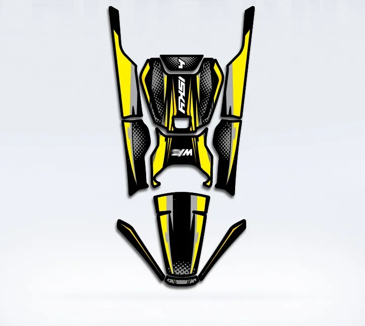 Для SYM HUSKY ADV150 мотоциклетная противоскользящая накладка на топливный бак боковая