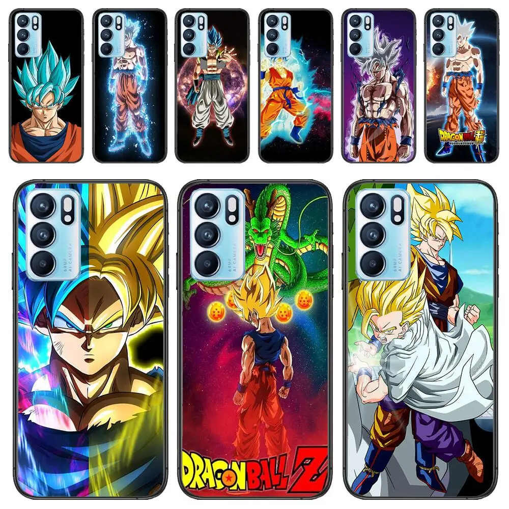 

Dragon Ball Z Phone case for oppo A91 find x3 pro Realme C3 C21 8 pro Phone cover Blac