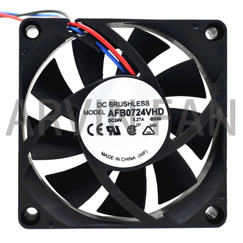 Оригинальный 1 шт. AFB0724VHD 24 В 0,27a 7 см инвертор с двумя шариковыми вентиляторами охлаждения
