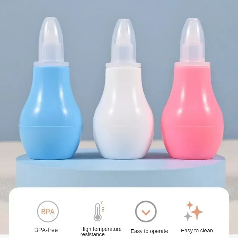 Силиконовый детский безопасный очиститель для носа новорожденных вакуумный