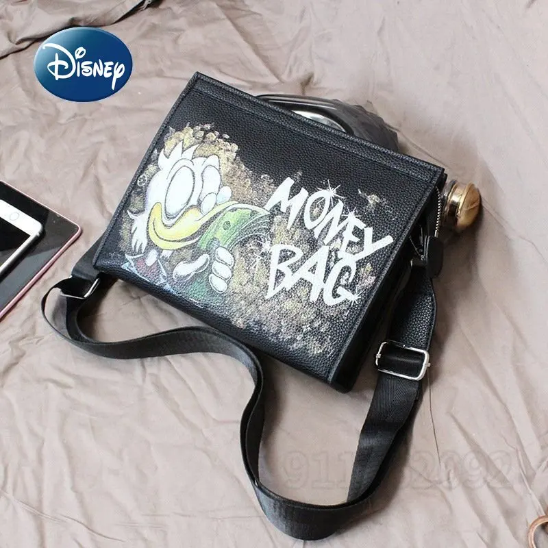 Disney Donald Duck New Handbag Fashion Men's One Shoulder Crossbody Bag Luxury Brand Women's Bag Large Capacity High Quality