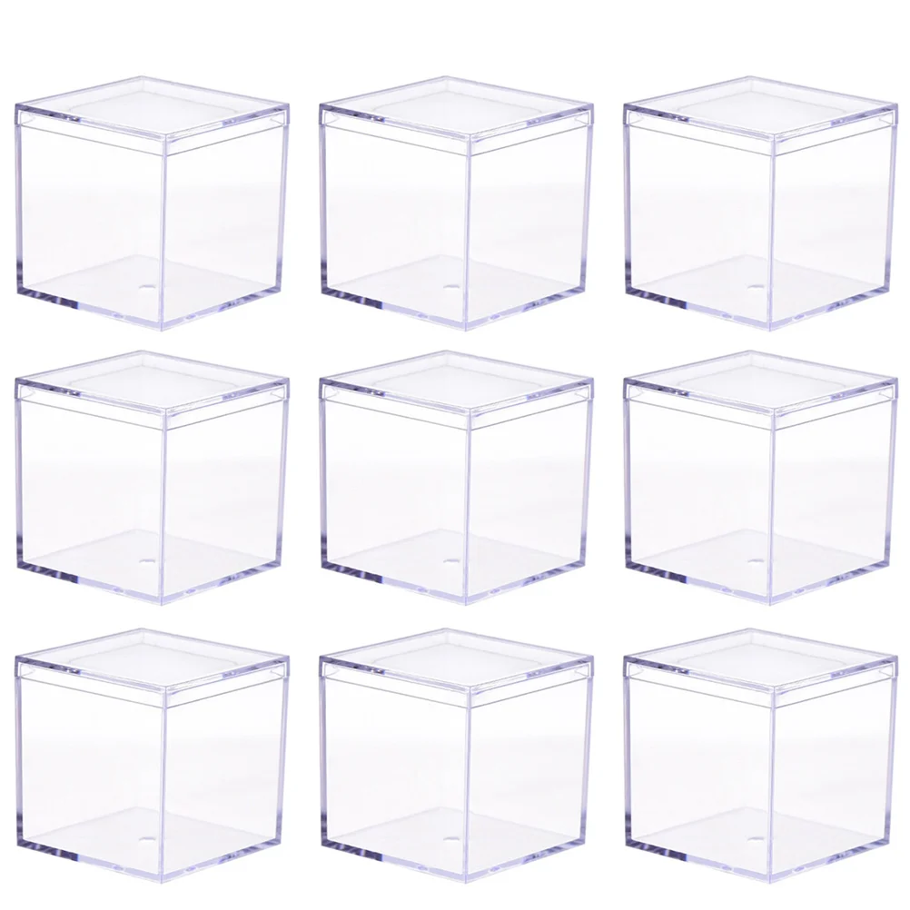 

9pcs Acrylic Storage Containers Durable Candy Chocolate Snack Storage Boxes