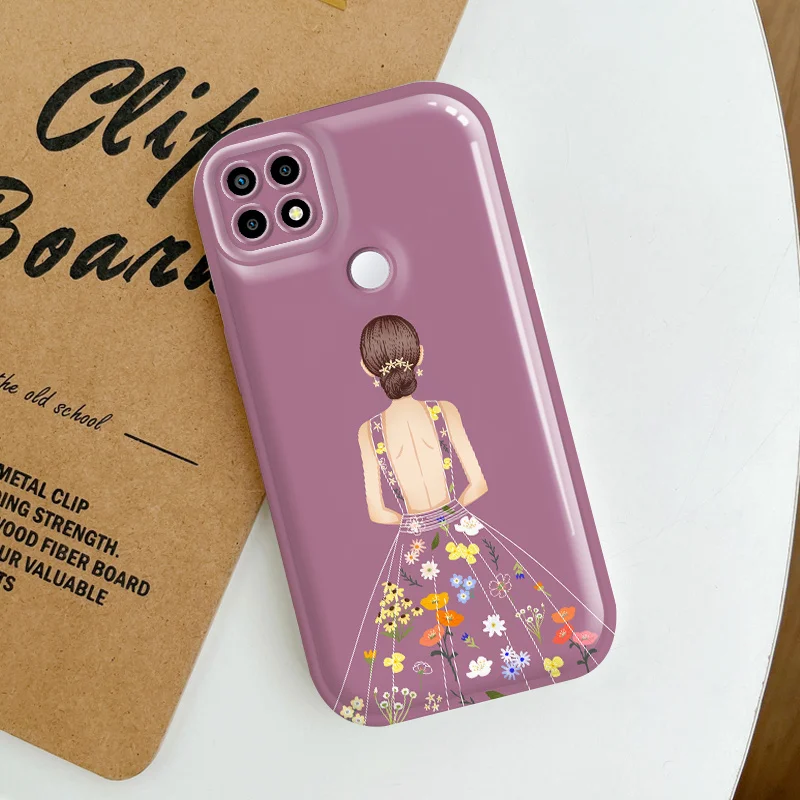 Чехол для OPPO A15 A15s A12E A31 A32 A33 A35 2021 A53 A55 A56 A5 Realme C1 2018 блестящий чехол с цветочной