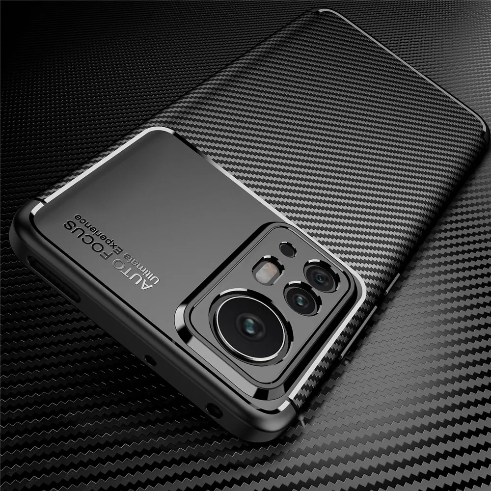 

For Xiaomi 12 Pro Phone Case Carbon Fiber Protection Bumper Cover Xaomi Xiomi Mi 12X X 12Pro 5G 2022 Shockproof TPU Frame Coque
