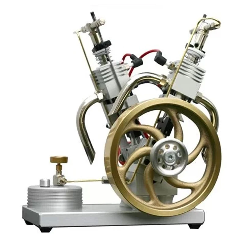 

3CC V-Type Two-cylinder Gasoline-powered Engine Model Single-cylinder Internal Combustion Engine Model Physics Experiment Toys