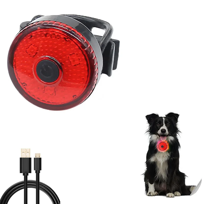 Pet Dog Led Light Lamp Tag Led Dog Collar Light Pendant Glow Night Safety Led Dogs Flashlight For Collar Harness Backpack
