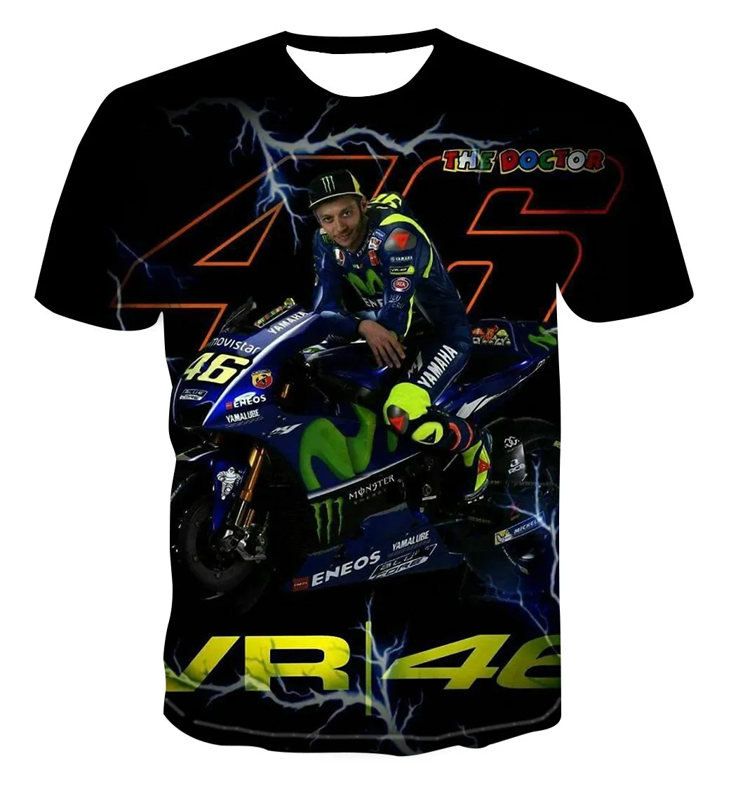 

Motorcycle Racer Contest 3D Graphic T Shirts Summer Locomotive Enthusiast T-shirt Personality Men Clothes Oversized Fat Man Tops